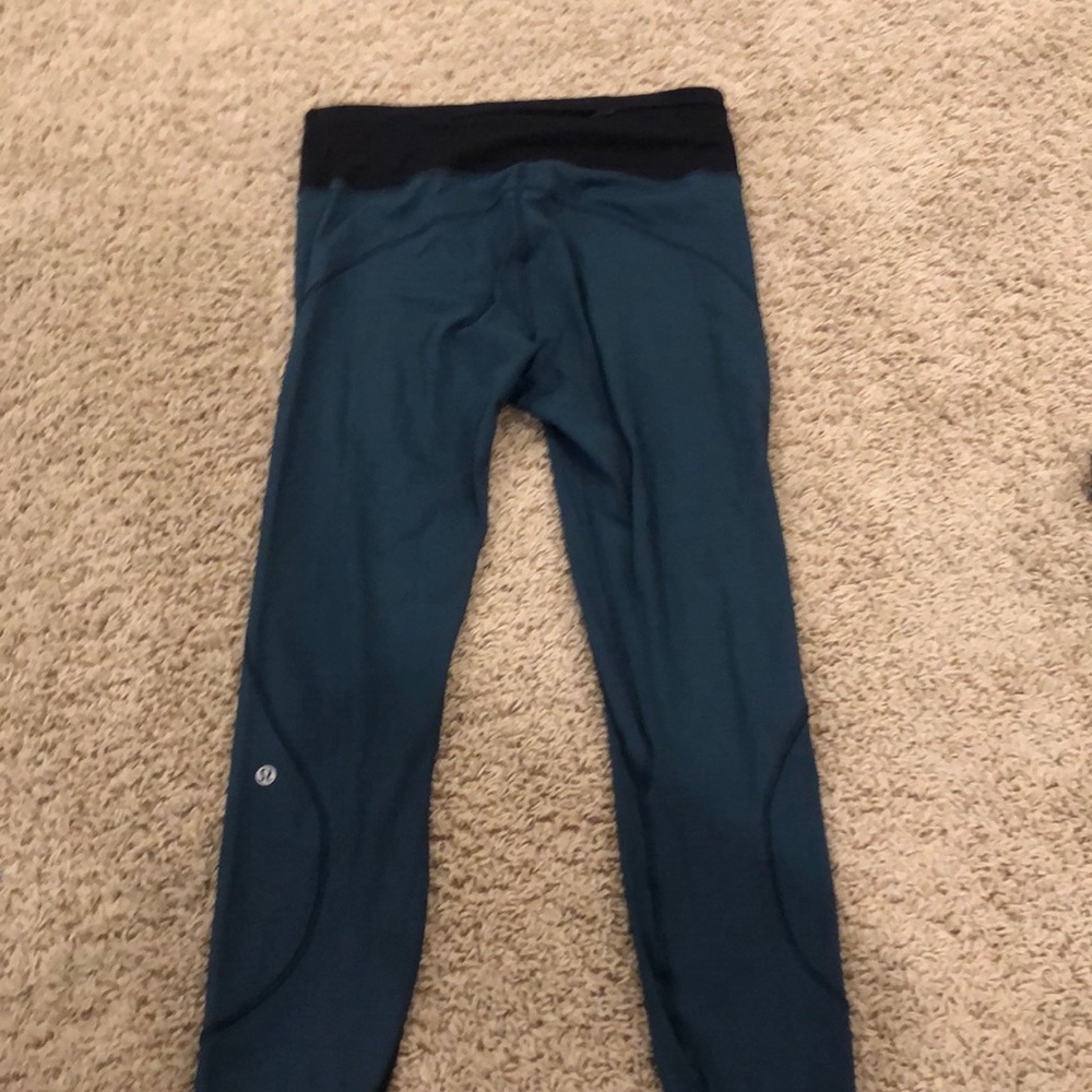 Size 10 teal lululemon leggings